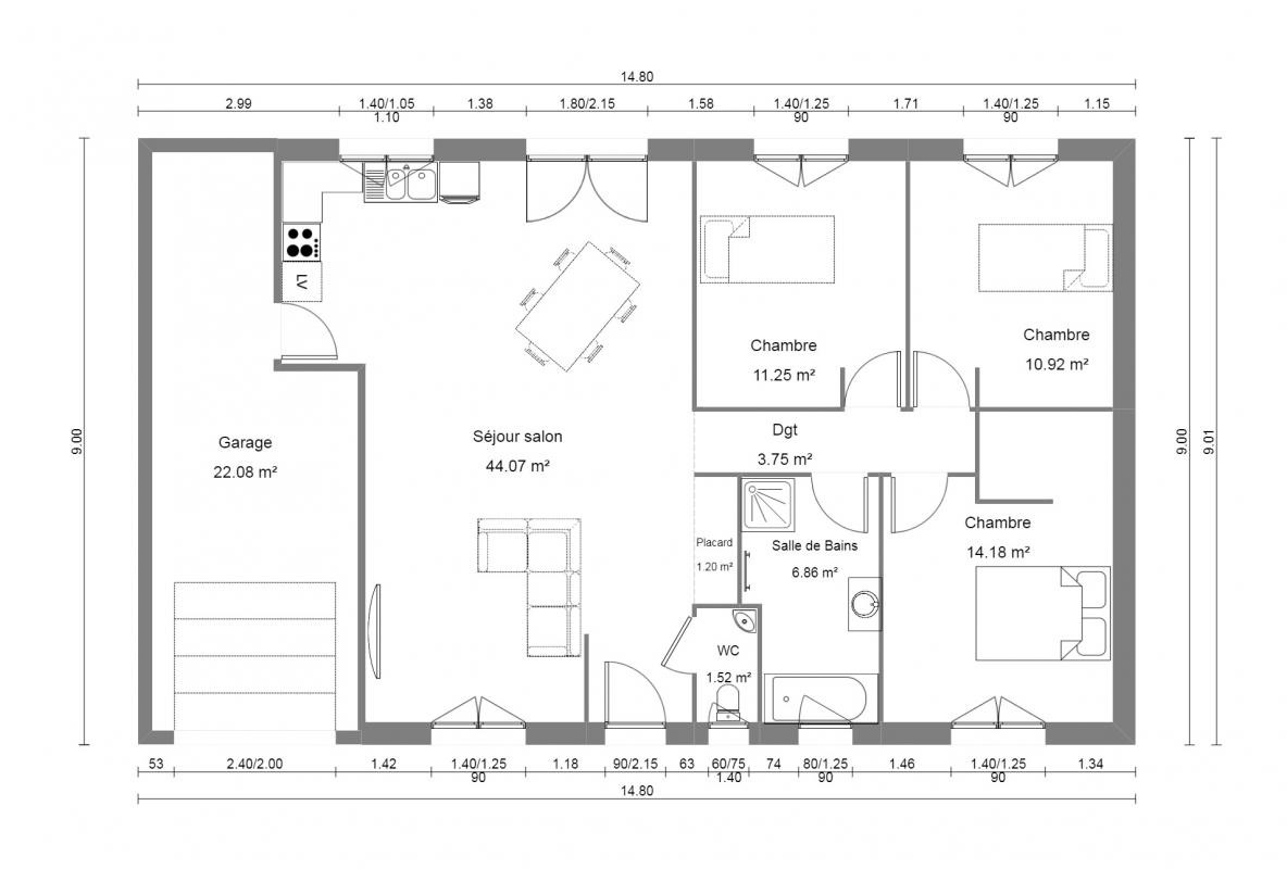 Construction Maison à Dieue-sur-Meuse 5 pièces