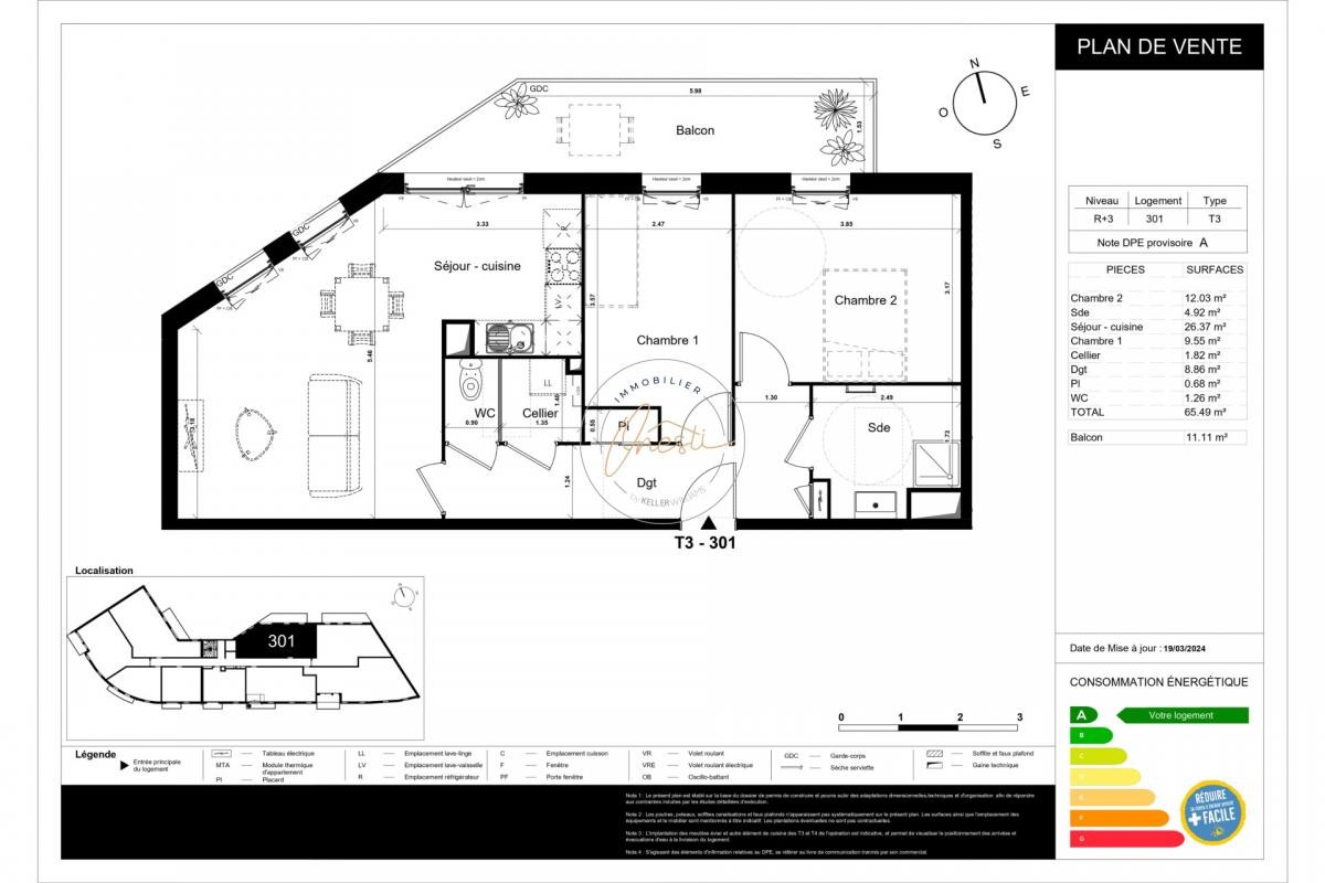 Vente Appartement à Dunkerque 3 pièces