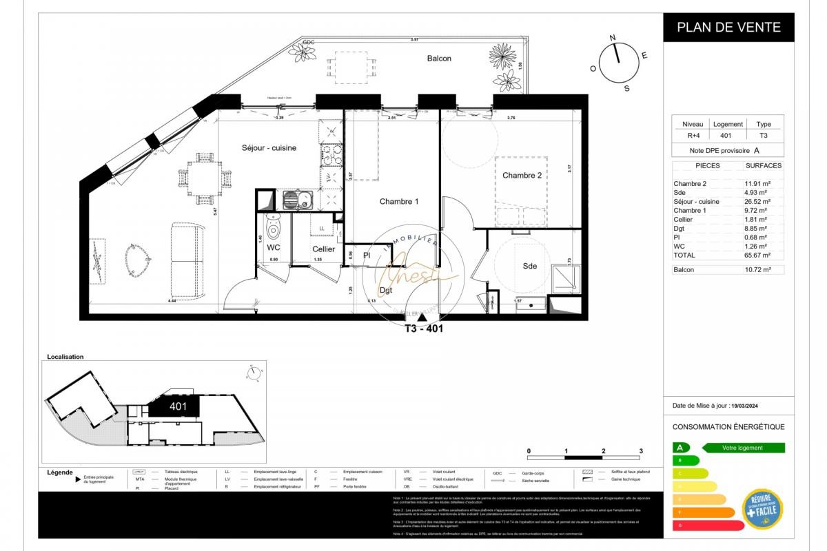 Vente Appartement à Dunkerque 3 pièces