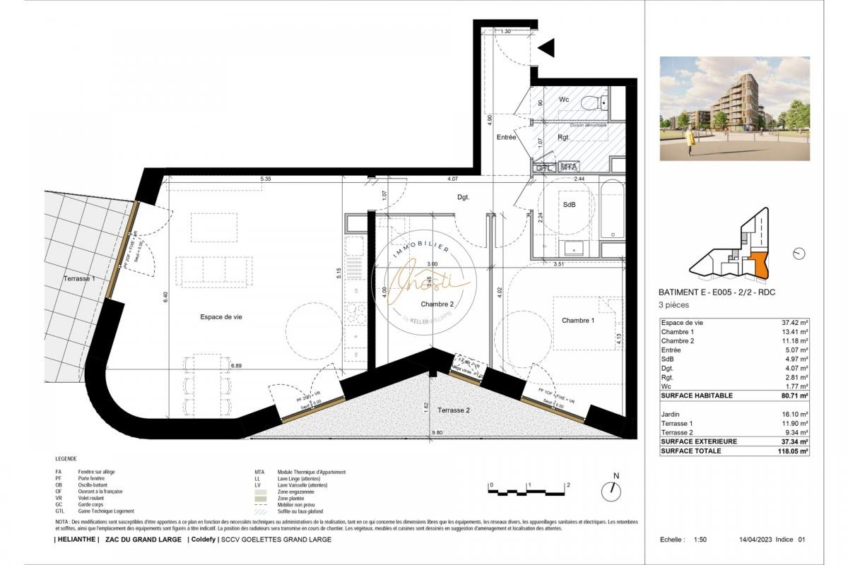 Vente Appartement à Dunkerque 3 pièces