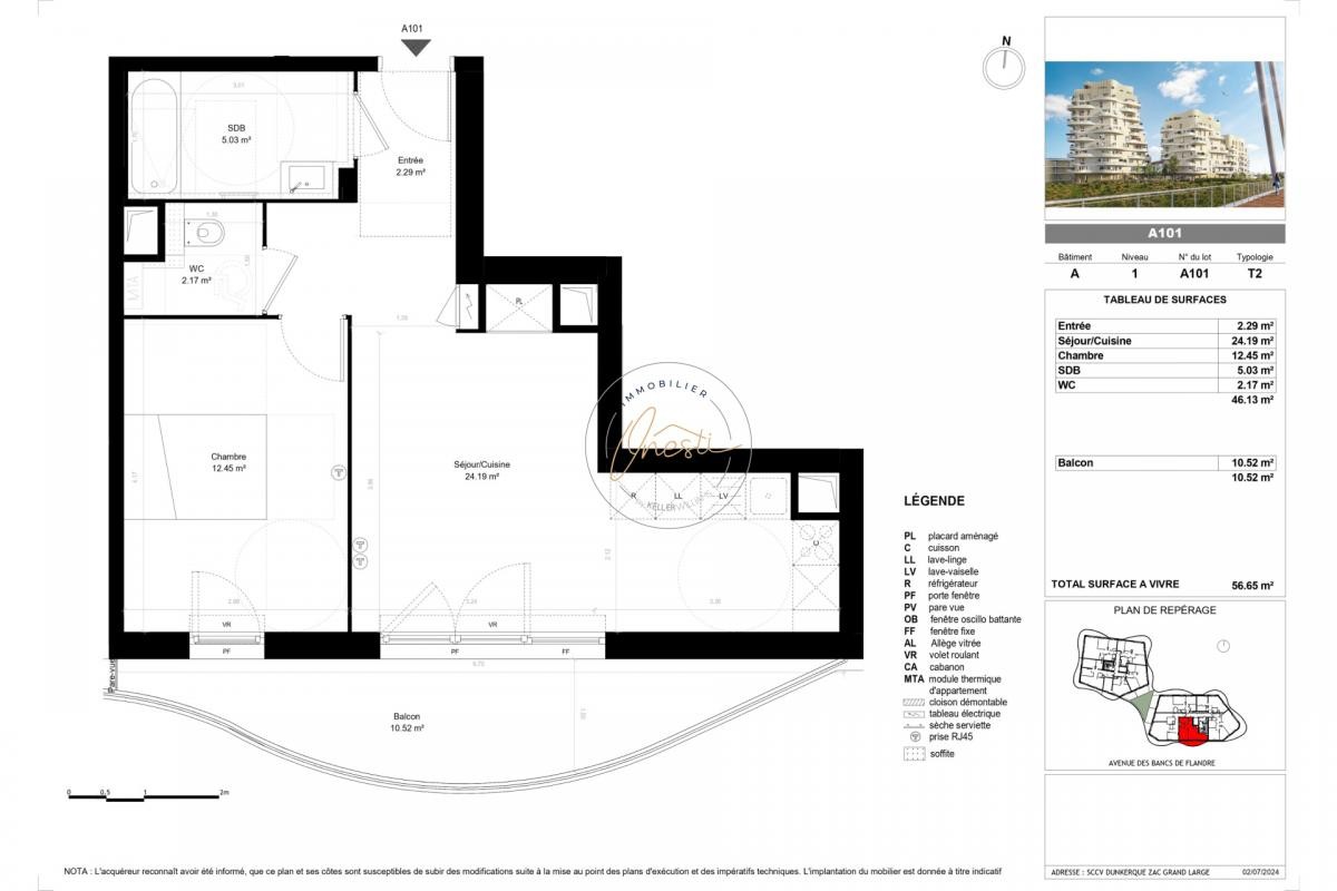 Vente Appartement à Dunkerque 2 pièces