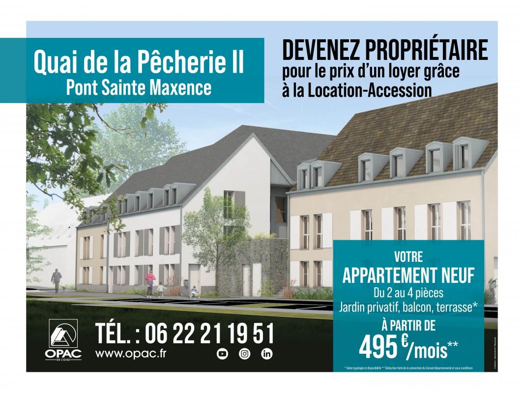 Neuf Appartement à Pont-Sainte-Maxence 3 pièces