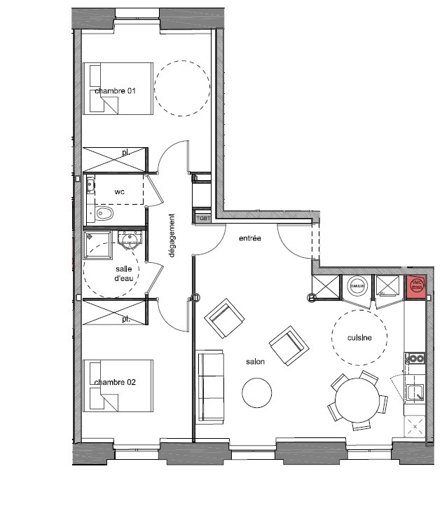 Location Appartement à Chamalières 3 pièces