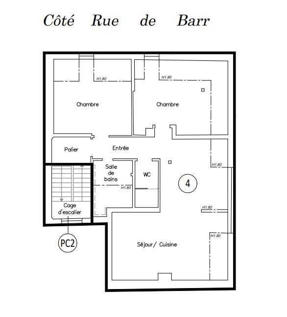 Vente Appartement à Schiltigheim 3 pièces