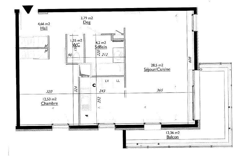 Location Appartement à Sainte-Foy-lès-Lyon 2 pièces