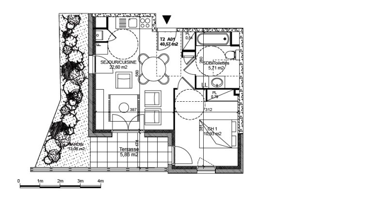 Location Appartement à Craponne 2 pièces