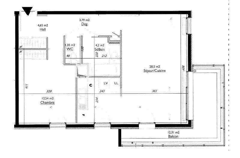 Location Appartement à Sainte-Foy-lès-Lyon 2 pièces