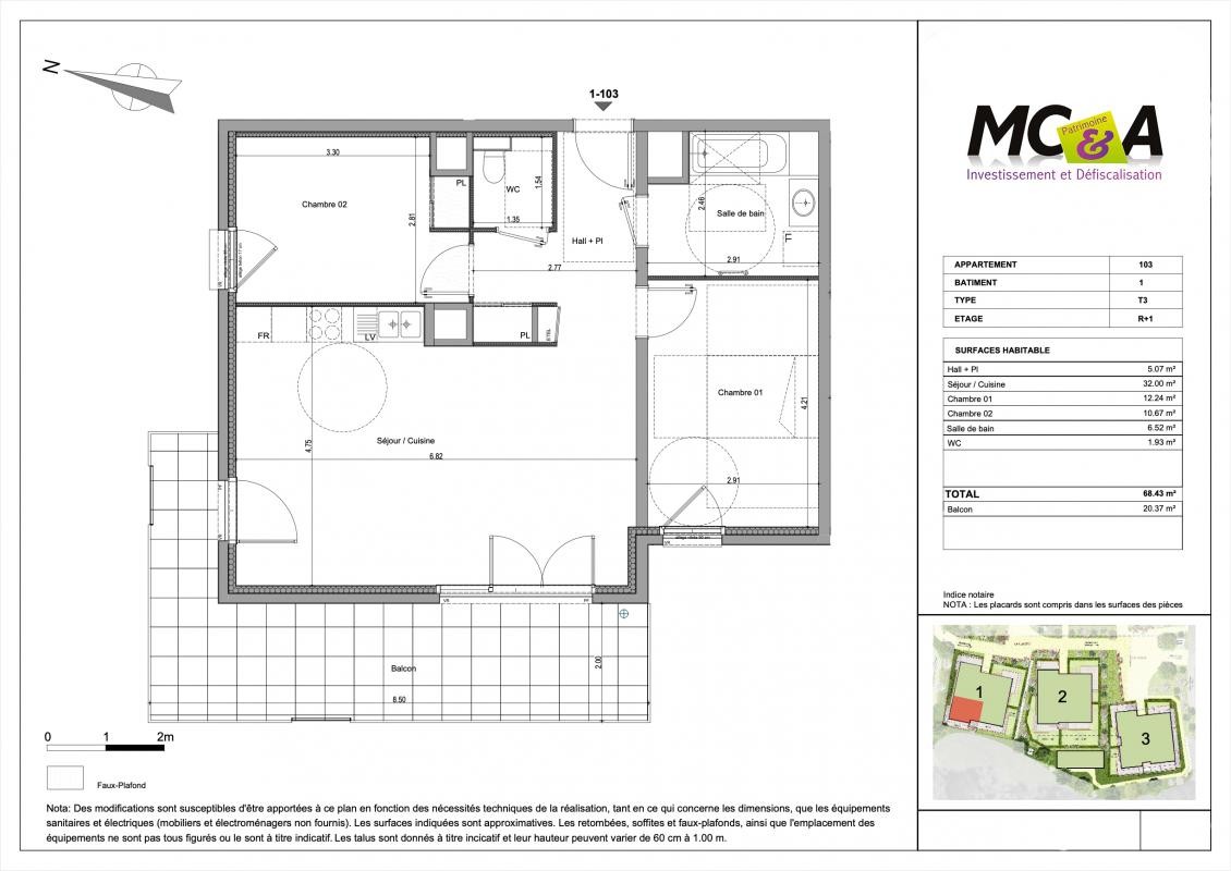 Vente Appartement à Viry 3 pièces