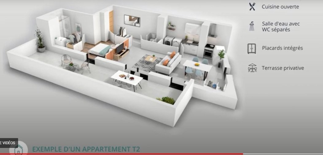 Vente Appartement à la Rochelle 2 pièces