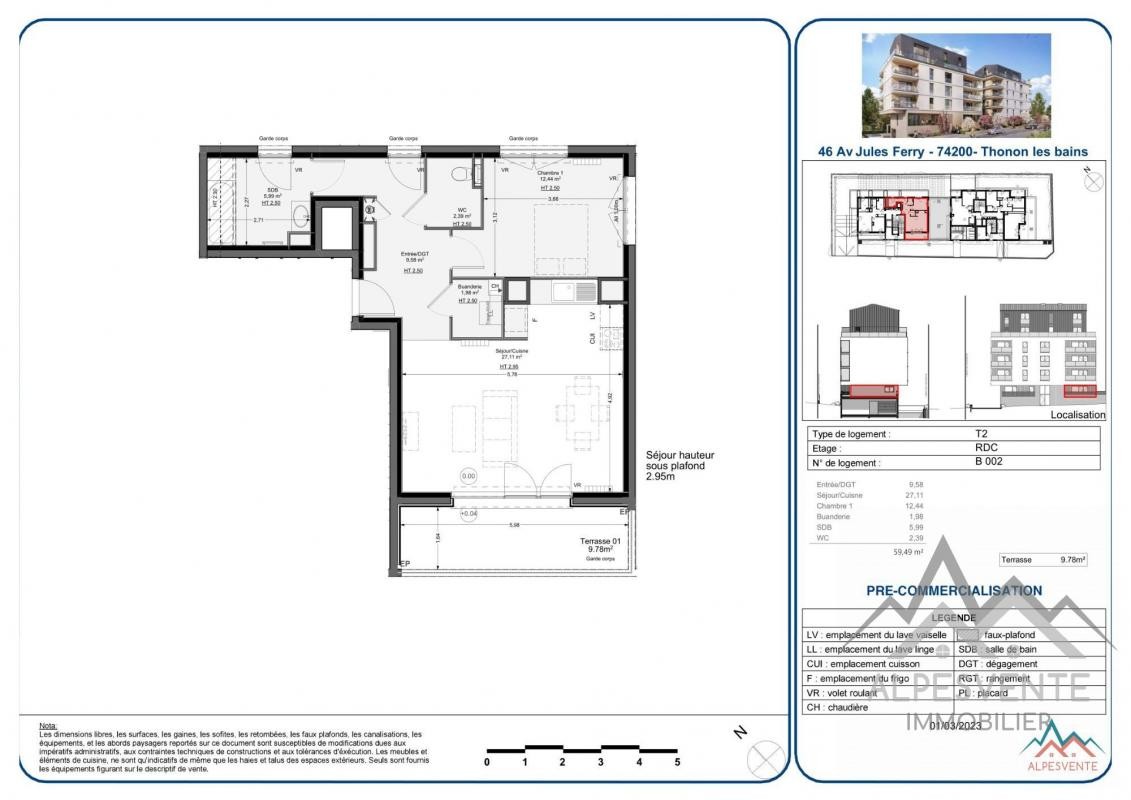 Vente Appartement à Thonon-les-Bains 2 pièces