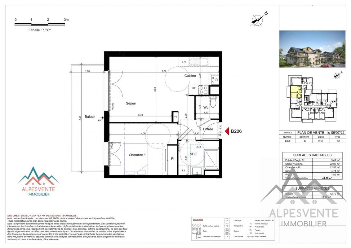 Vente Appartement à Lyaud 2 pièces