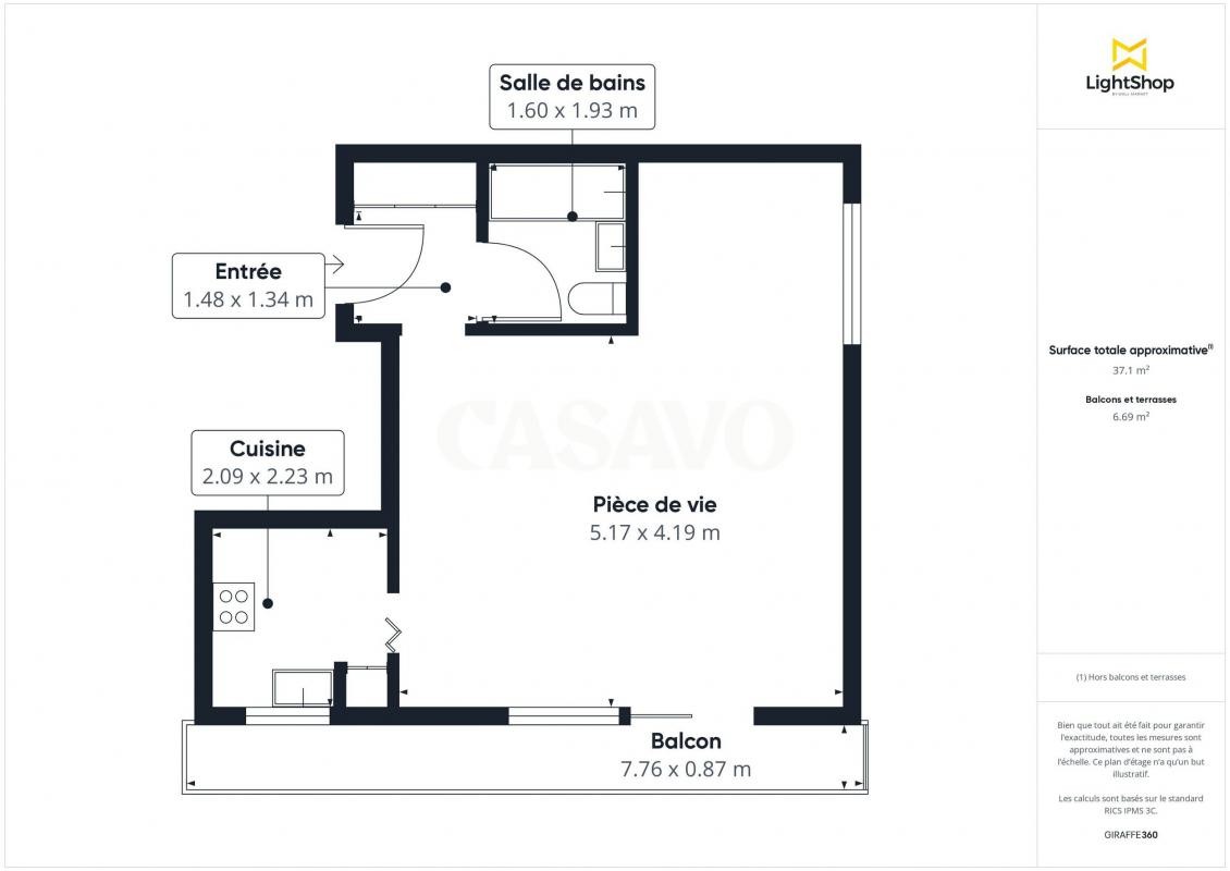 Vente Appartement à Paris Gobelins 13e arrondissement 1 pièce