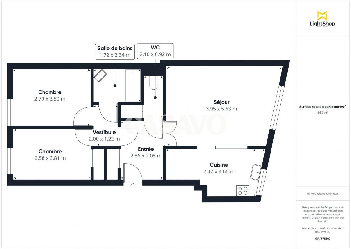 Vente Appartement à Saint-Mandé 3 pièces