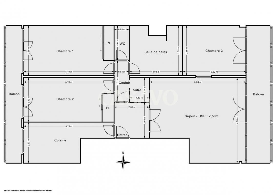 Vente Appartement à Saint-Maurice 4 pièces