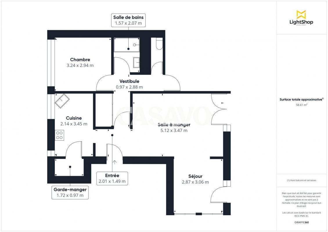 Vente Appartement à Caluire-et-Cuire 4 pièces