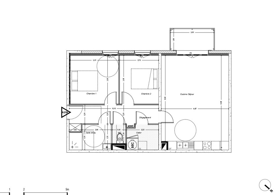 Location Appartement à Compiègne 3 pièces