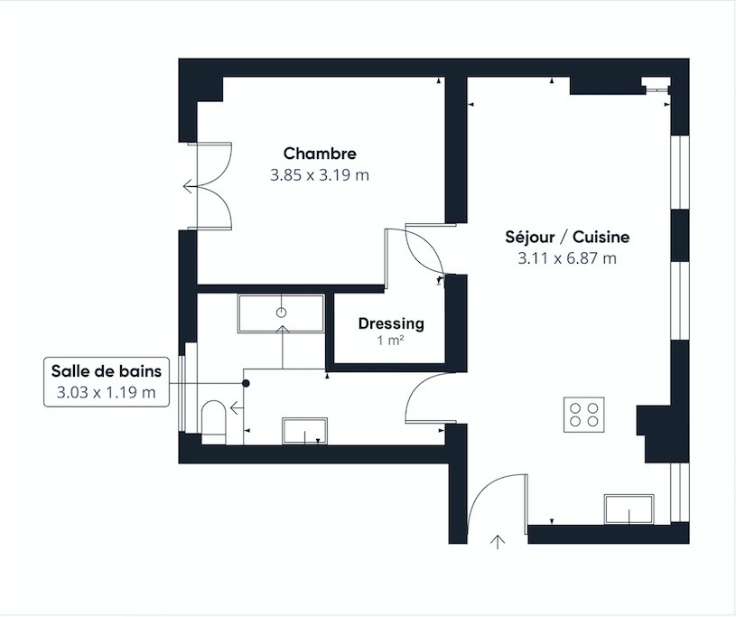 Vente Appartement à Paris Opéra 9e arrondissement 2 pièces