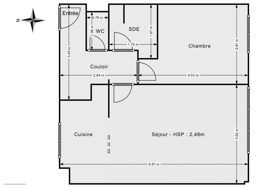 Vente Appartement à Paris Gobelins 13e arrondissement 2 pièces