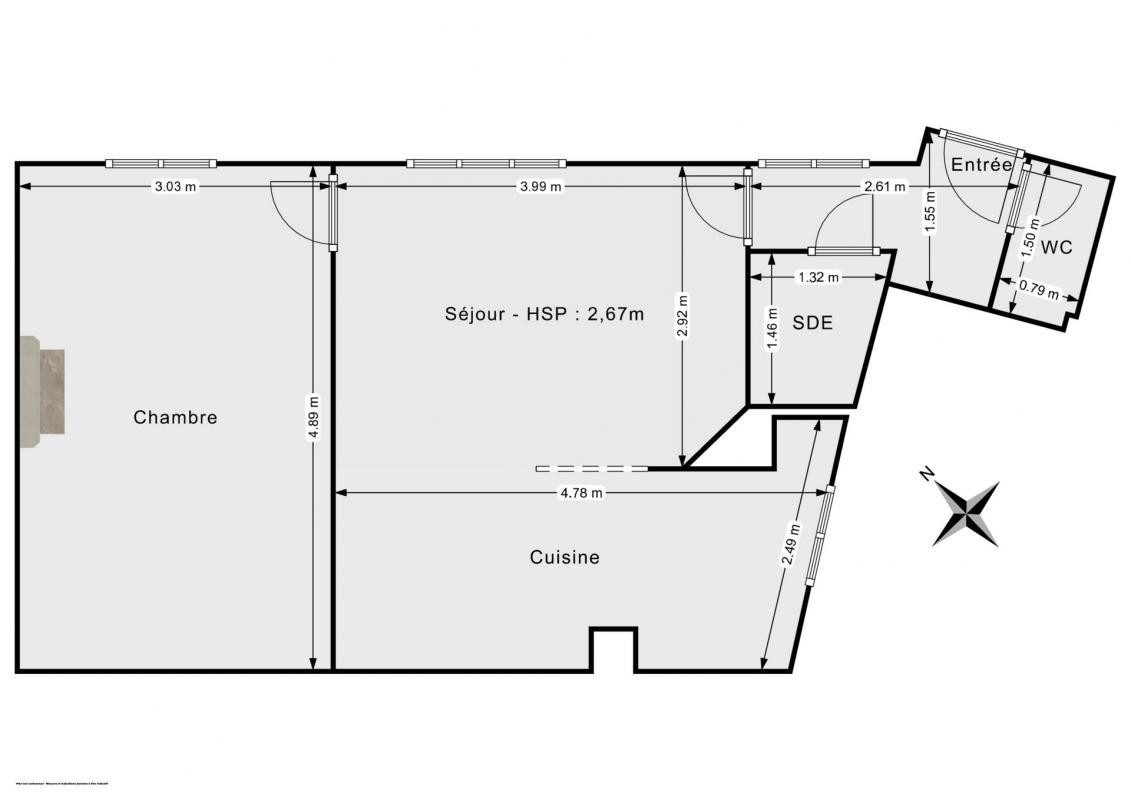 Vente Appartement à Paris Observatoire 14e arrondissement 2 pièces