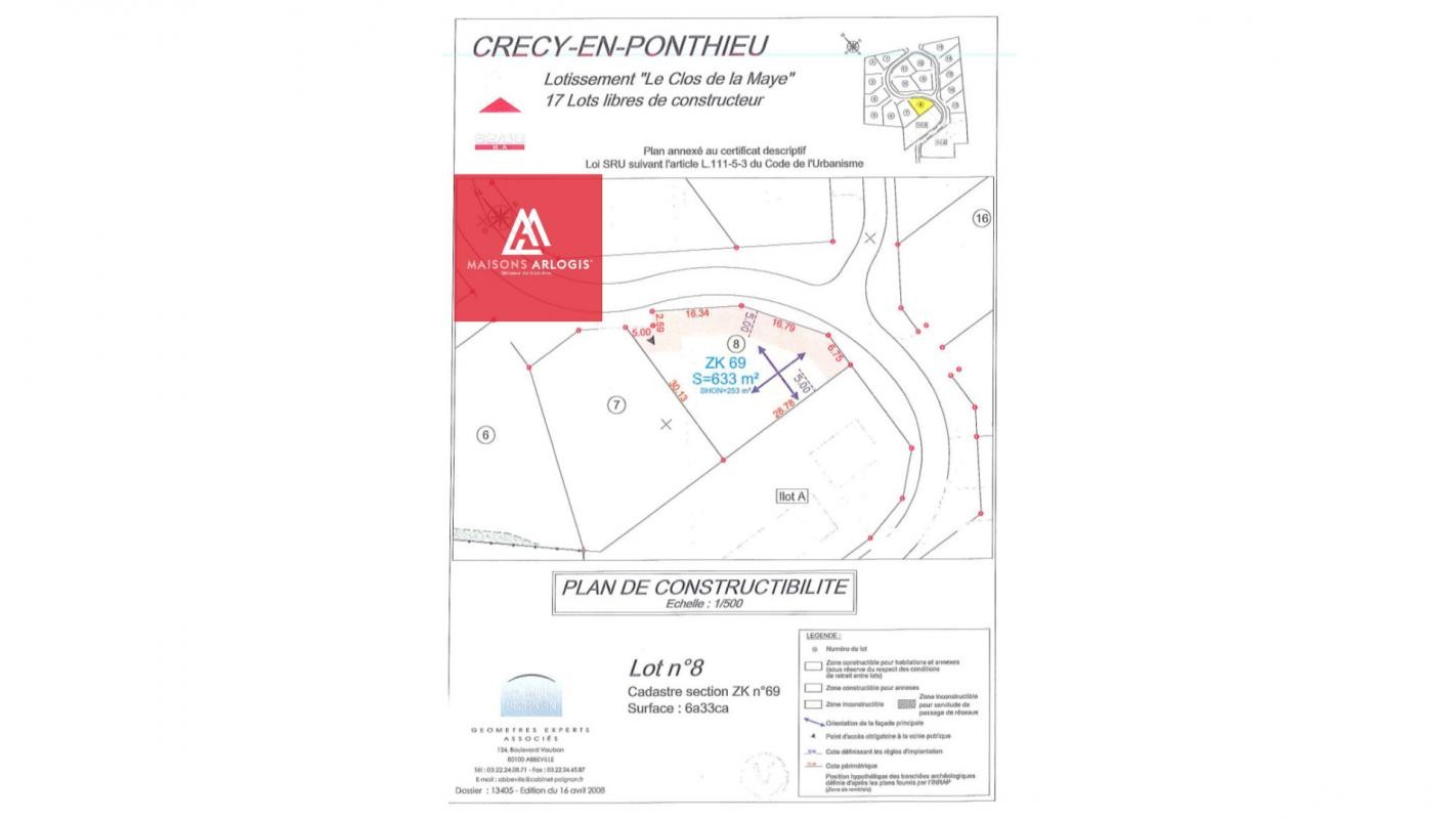 Vente Terrain à Crécy-en-Ponthieu 0 pièce