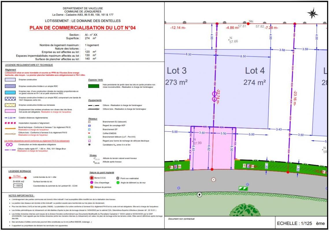 Vente Terrain à Jonquières 0 pièce