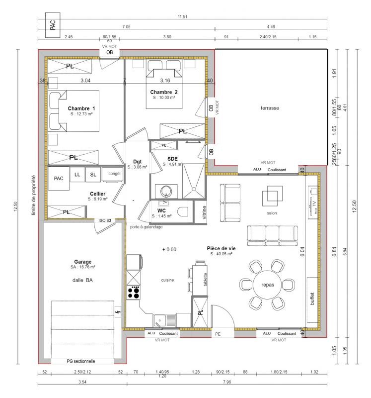 Construction Maison à Saint-Hilaire-de-Riez 4 pièces