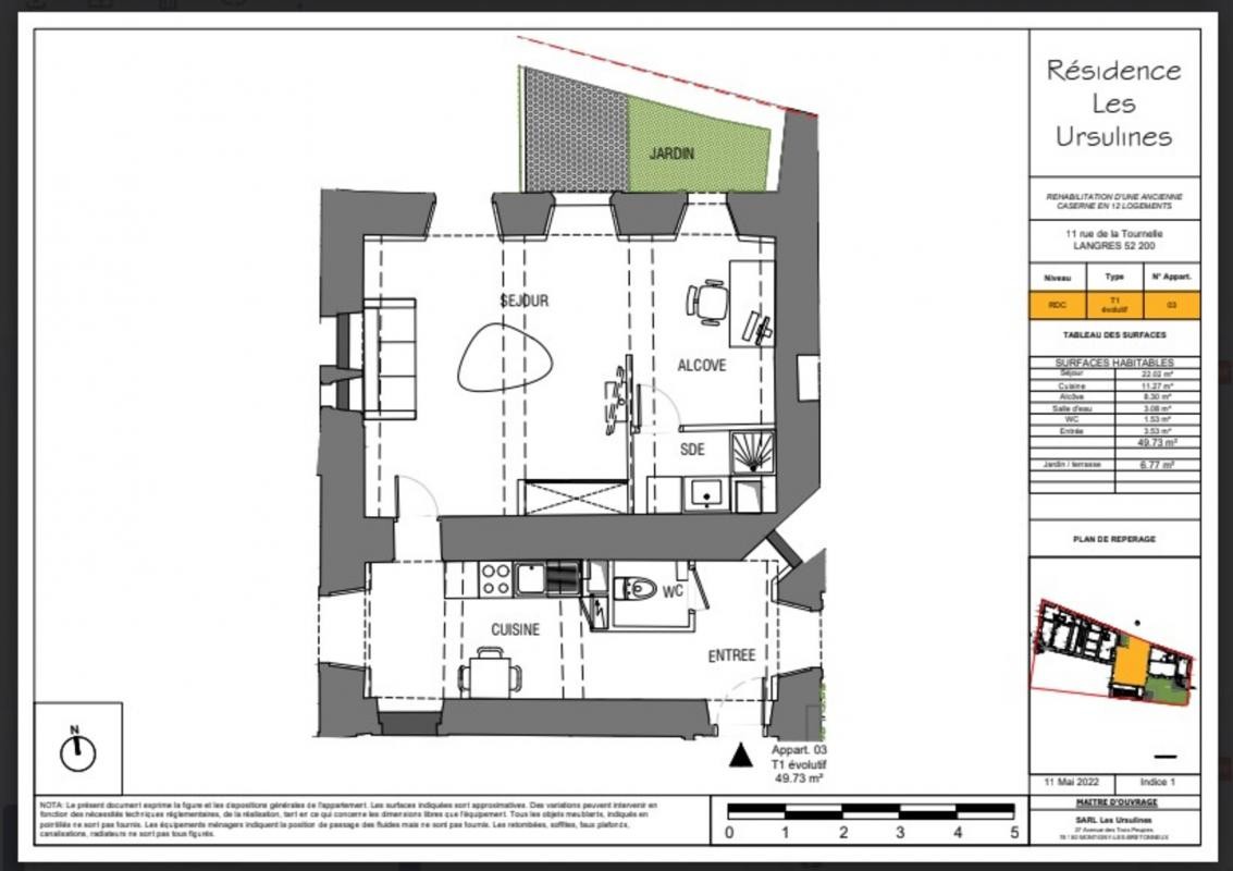 Vente Appartement à Langres 1 pièce