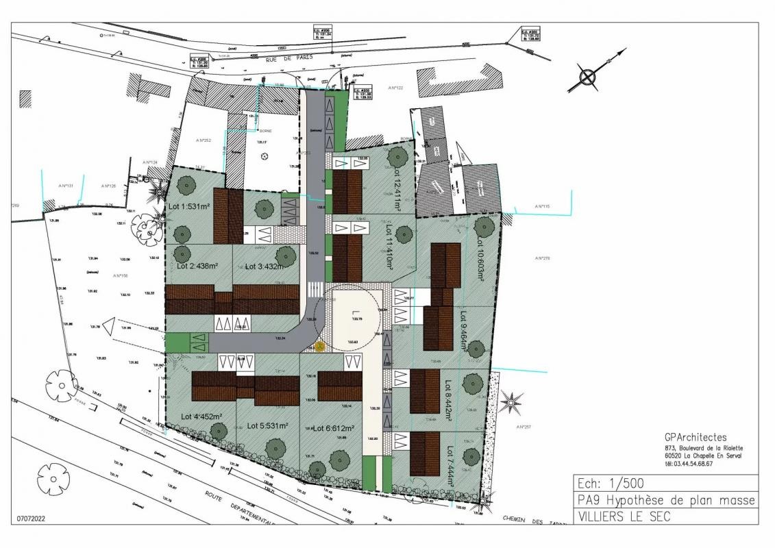 Vente Terrain à Villiers-le-Sec 0 pièce