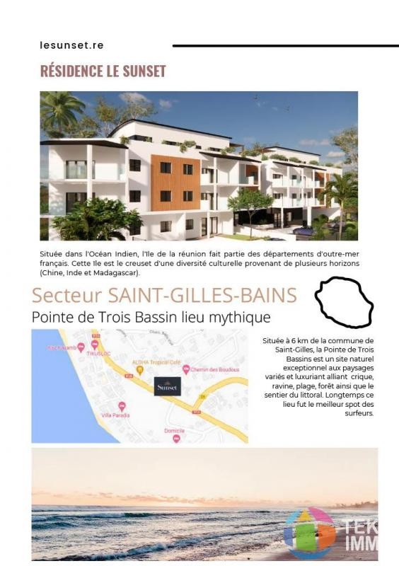 Vente Appartement à les Trois-Bassins 3 pièces