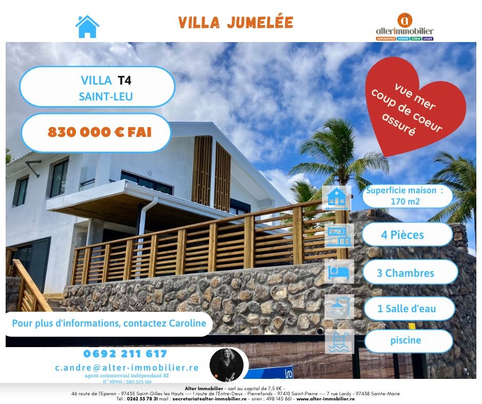 Vente Maison à Saint-Leu 4 pièces