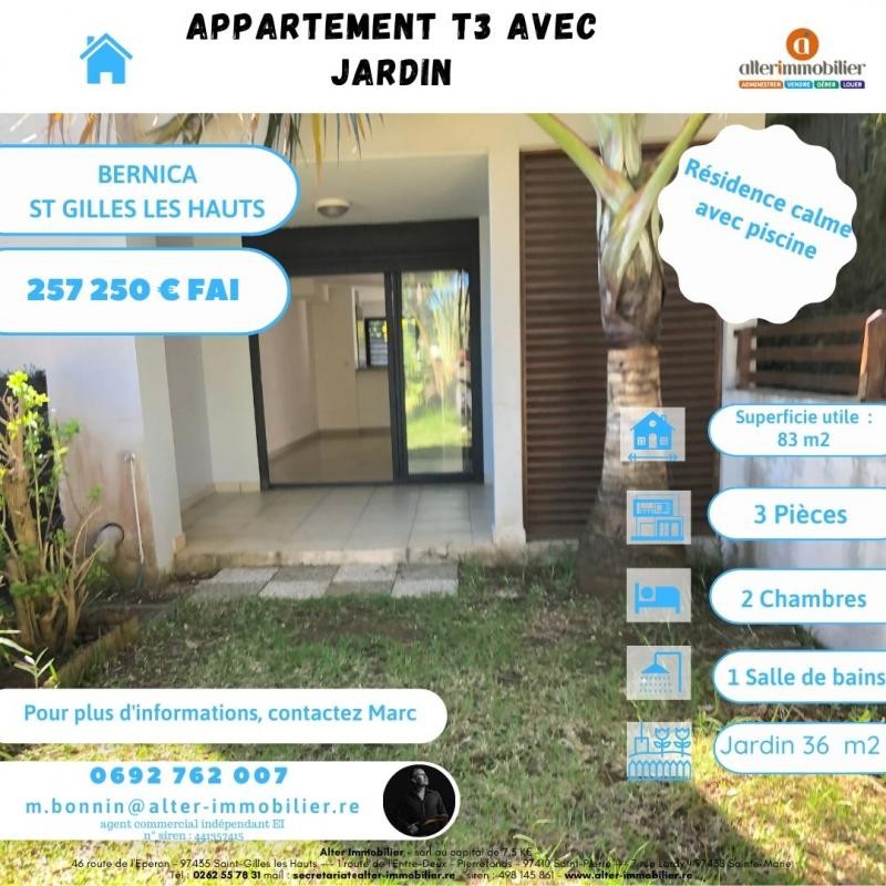 Vente Appartement à Saint-Paul 3 pièces