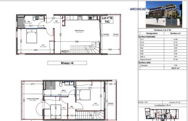 Location Appartement à Saint-Denis 4 pièces