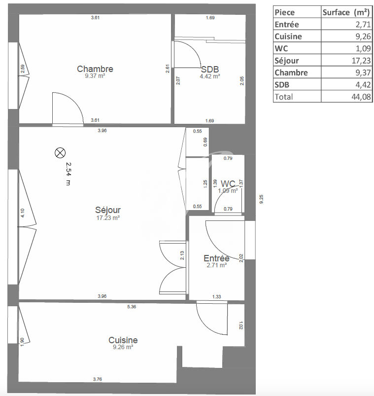 Vente Appartement à Paris Vaugirard 15e arrondissement 2 pièces