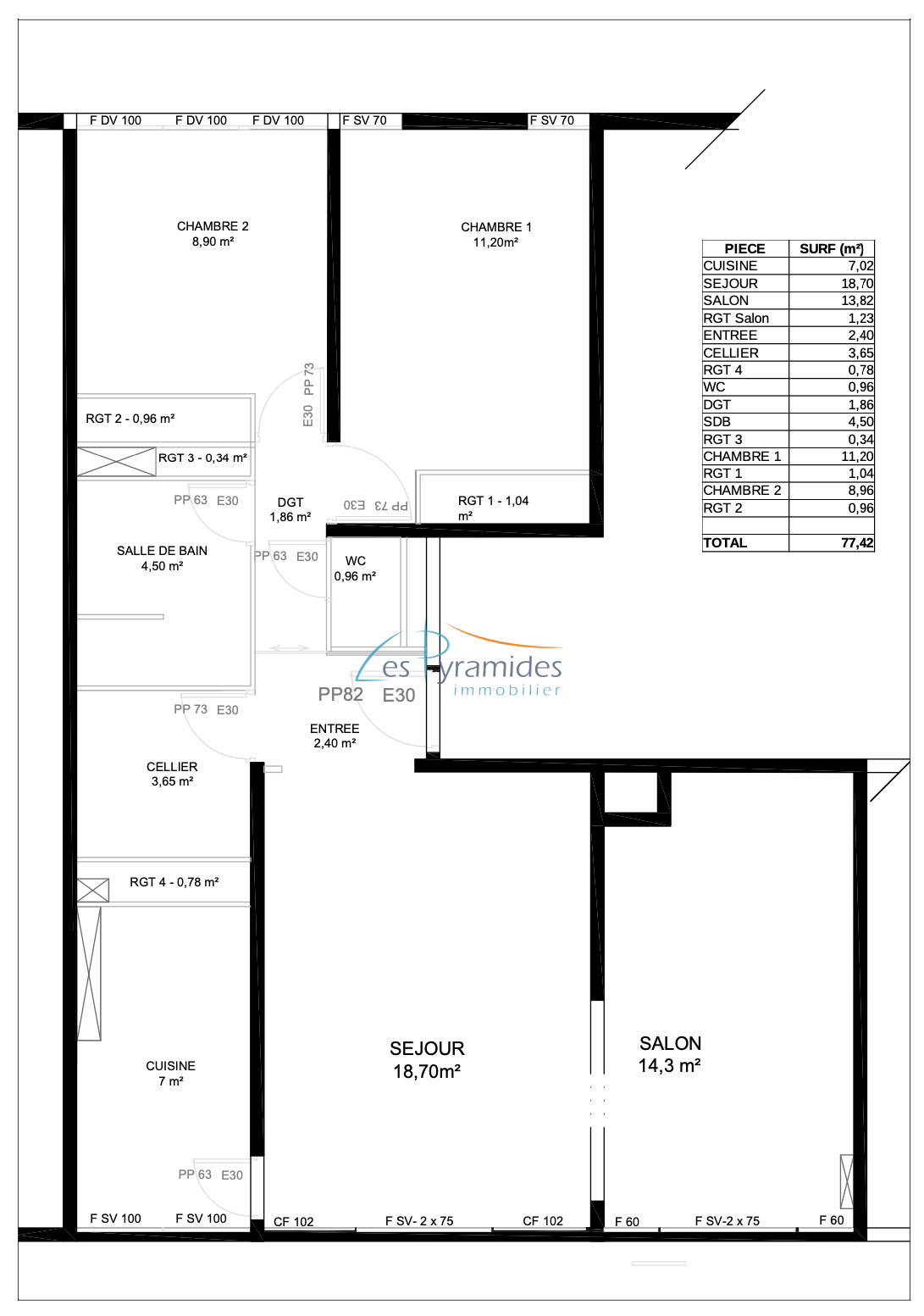 Vente Appartement à la Grande-Motte 4 pièces