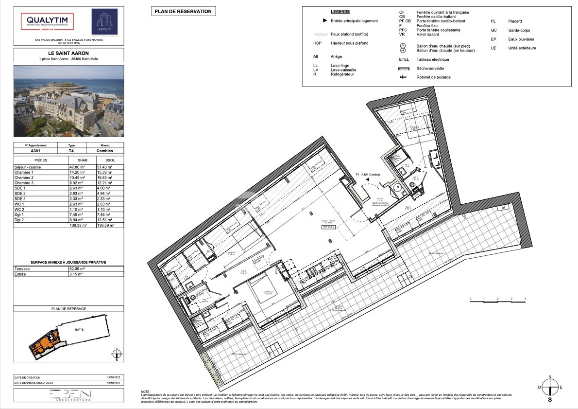 Vente Appartement à Saint-Malo 4 pièces