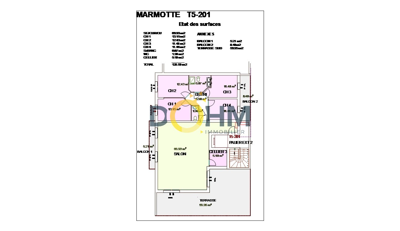 Vente Appartement à la Motte-Servolex 5 pièces