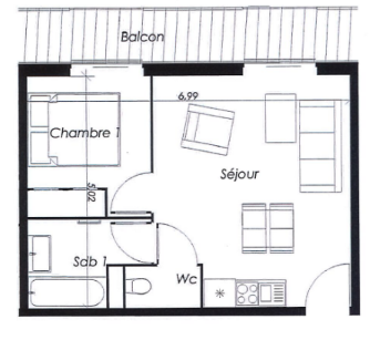 Vente Appartement à Chamonix-Mont-Blanc 2 pièces