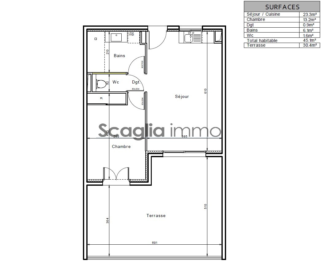 Vente Appartement à Pietrosella 2 pièces