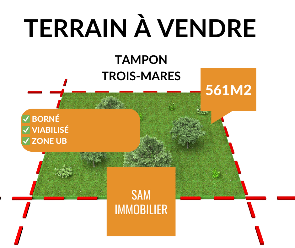 Vente Terrain à Tampon 0 pièce