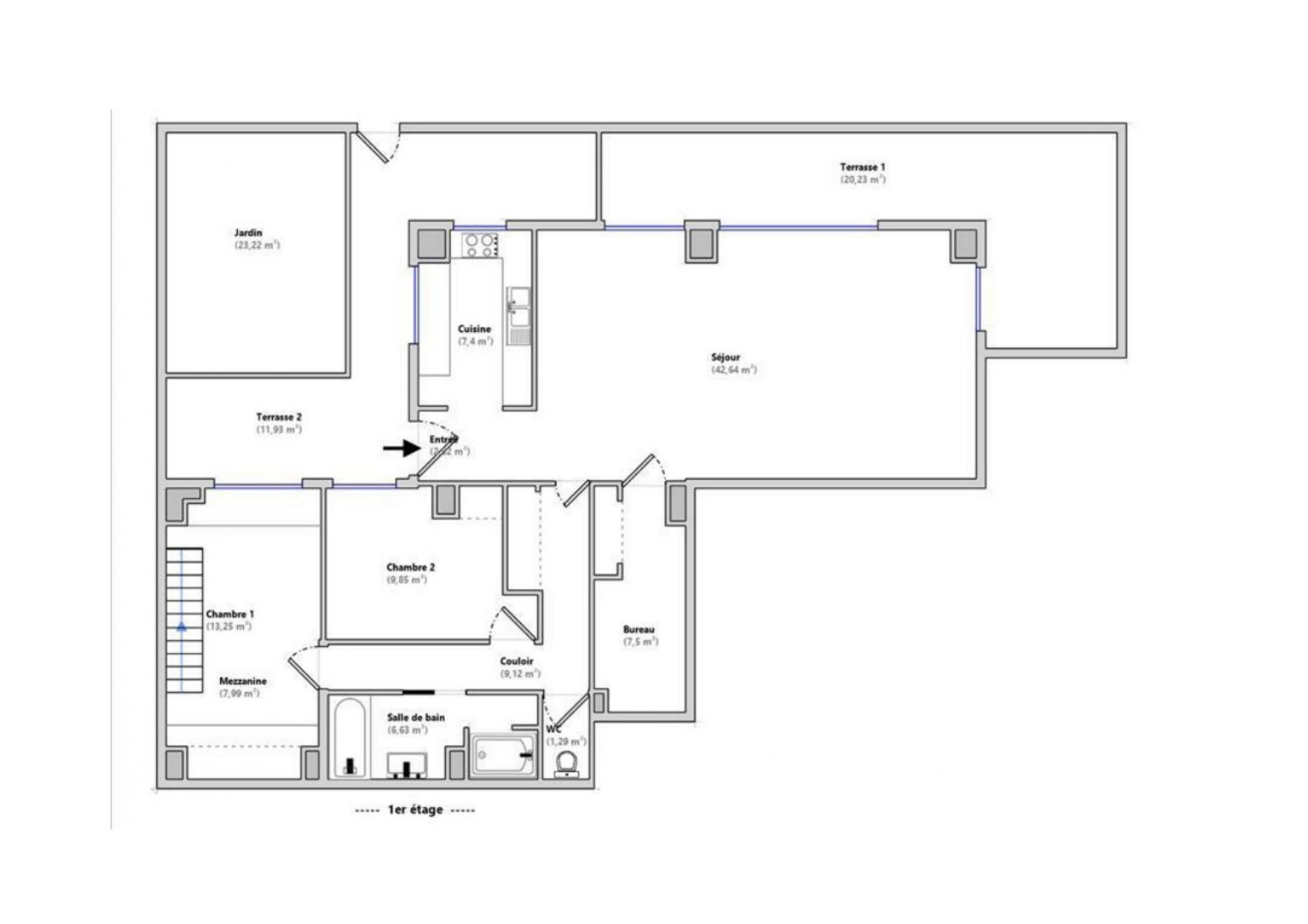 Vente Appartement à Suresnes 3 pièces