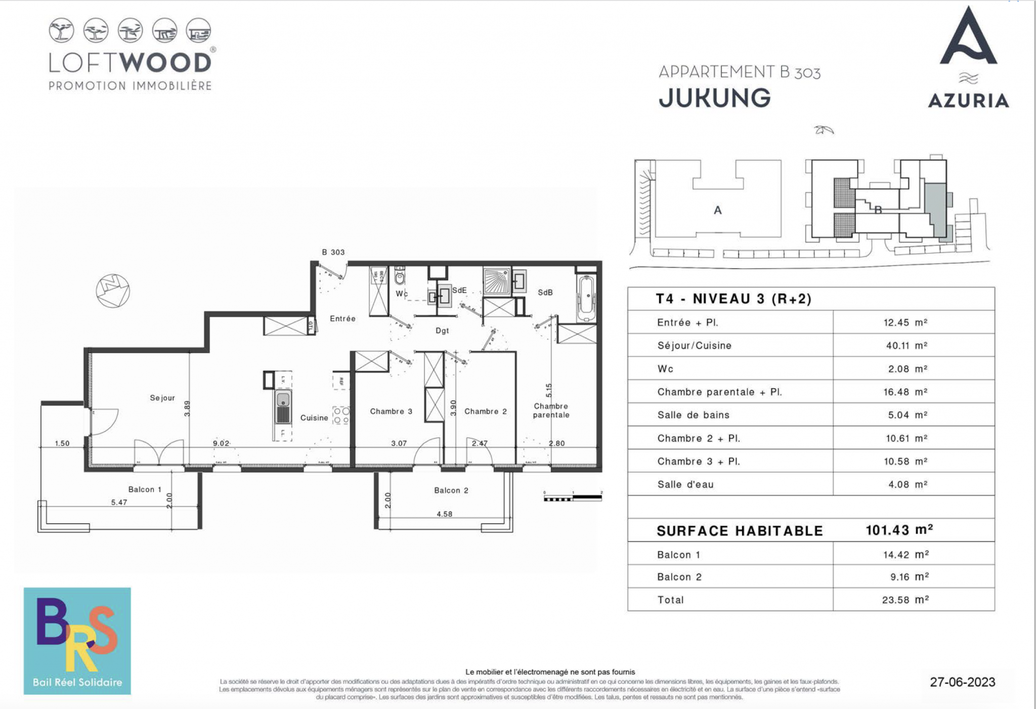 Vente Appartement à Fréjus 4 pièces