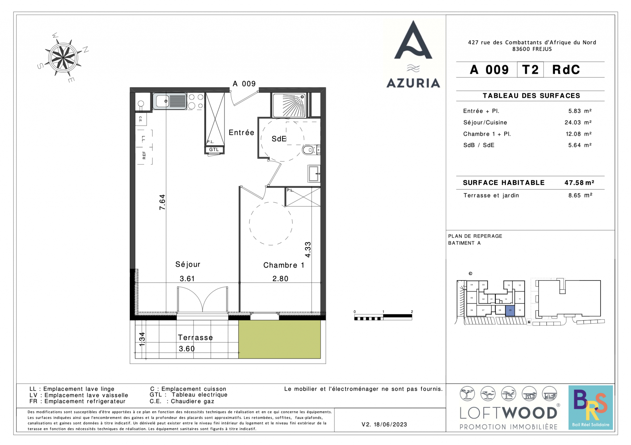 Vente Appartement à Fréjus 2 pièces