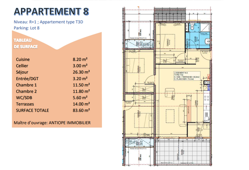 Location Appartement à Cayenne 3 pièces