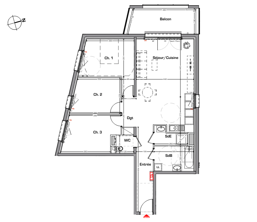 Vente Appartement à Thionville 4 pièces