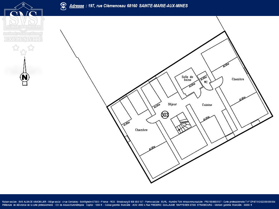 Vente Appartement à Sainte-Marie-aux-Mines 3 pièces