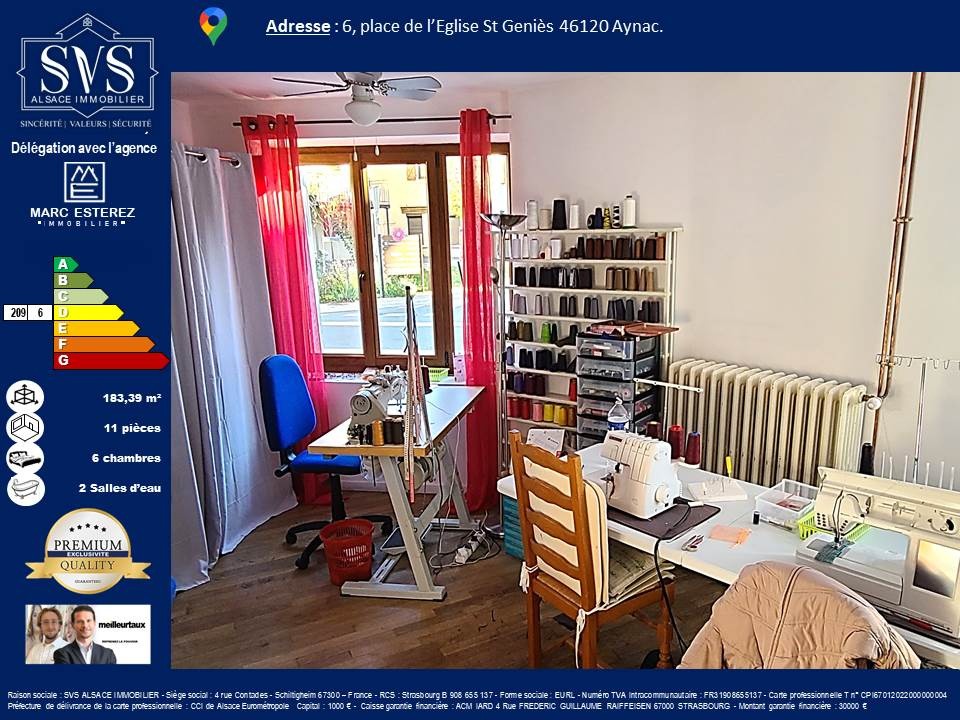 Vente Maison à Aynac 11 pièces