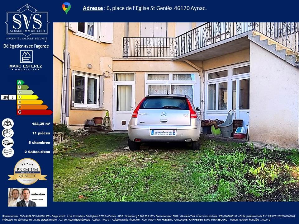 Vente Maison à Aynac 11 pièces