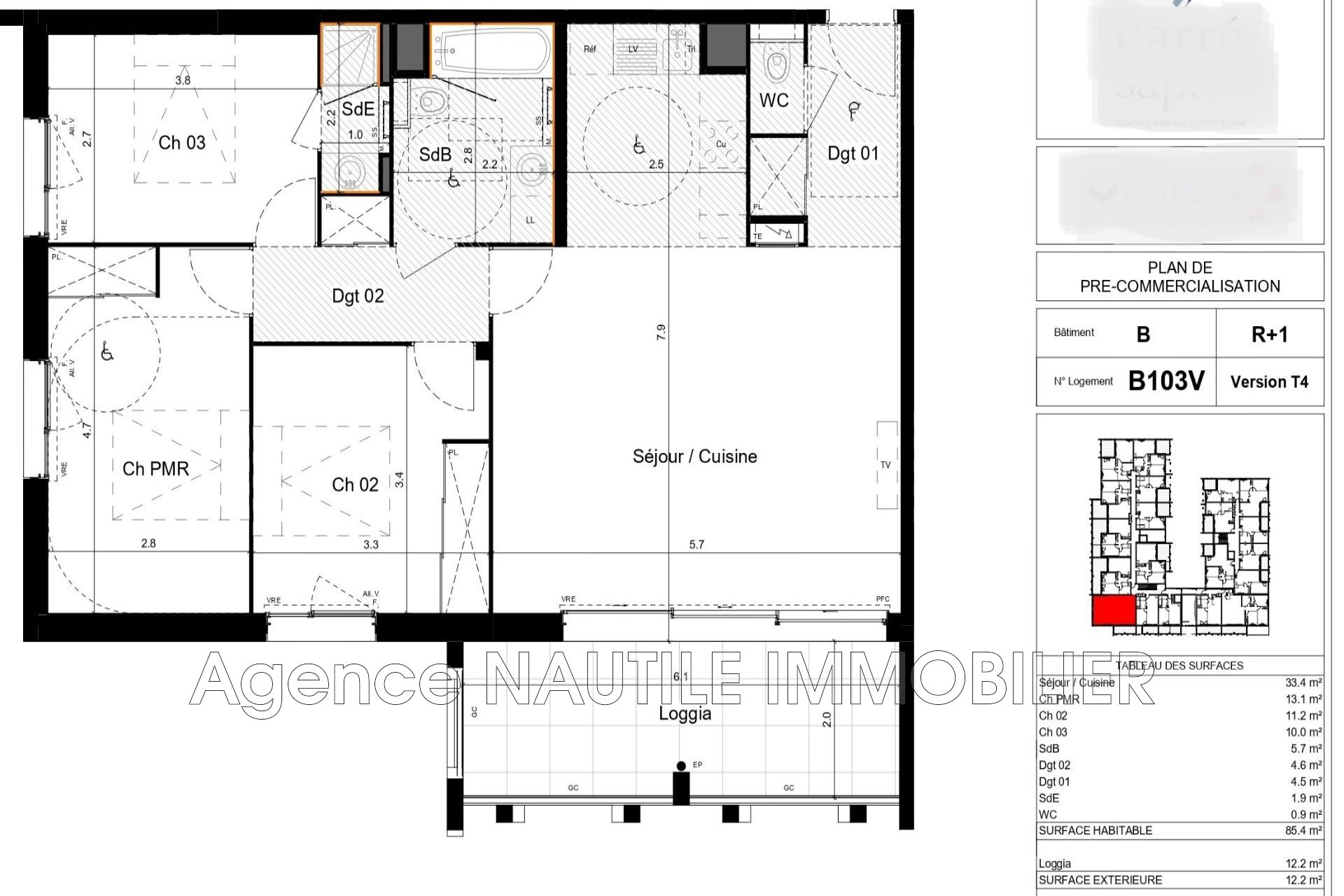 Vente Appartement à la Grande-Motte 4 pièces