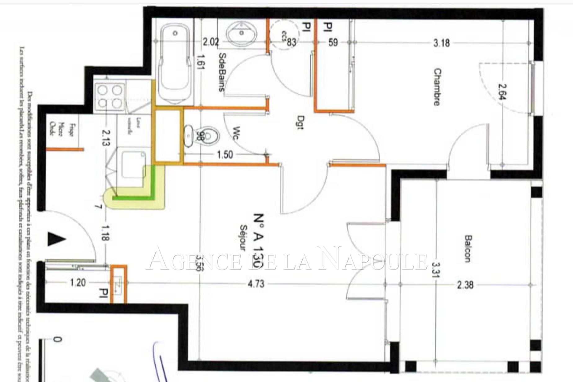 Vente Appartement à Mandelieu-la-Napoule 2 pièces