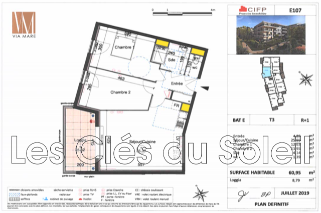 Location Appartement à Six-Fours-les-Plages 3 pièces